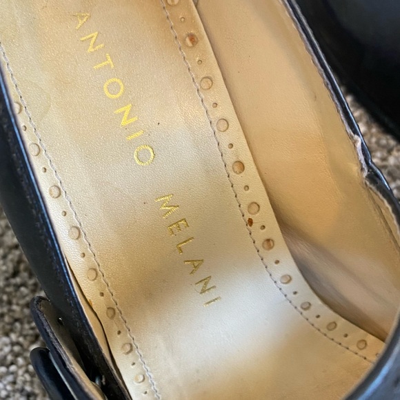 Antonio Melani Black Block Heel Mary Jane’s 6 - Picture 10 of 11